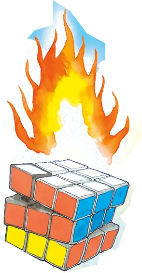 Ein Rubik Würfel